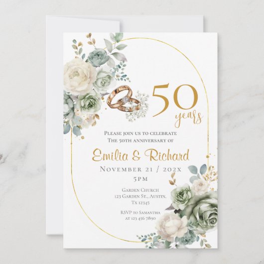 uitnodiging voor 50e verjaardag (Voorkant)