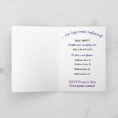 Uitnodiging voor 50e verjaardagsfeestje, humoristi (Binnen)