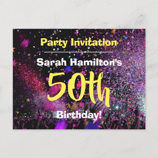 Uitnodiging voor 50e verpartij (Voorkant)