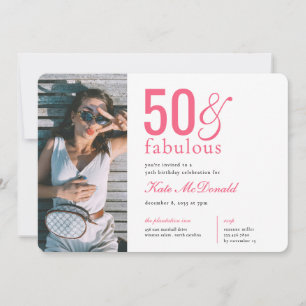 Uitnodiging voor 50ste verjaardag: 50 en Fabulous