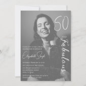 Uitnodiging voor 50ste verjaardagsfeest '50 en Fab (Voorkant)