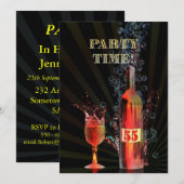 uitnodiging voor 55e verjaardag (Voorkant / Achterkant)