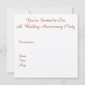 Uitnodiging voor 5e trouwjubileum (Achterkant)