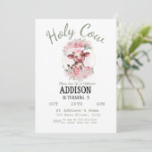 Uitnodiging voor 5e verjaardagsfeestje van Holy Co (Staand voorkant)