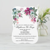 Uitnodiging voor 5x7 verjaardagsfeestje Tropische (Staand voorkant)