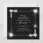 Uitnodiging voor 60-jarig diamanten huwelijksjubil (Voorkant)