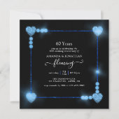 Uitnodiging voor 60-jarig diamanten huwelijksjubil (Voorkant)