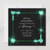 Uitnodiging voor 60-jarig diamanten huwelijksjubil (Voorkant)