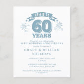 Uitnodiging voor 60-jarig jubileum met budget Chee (Voorkant)