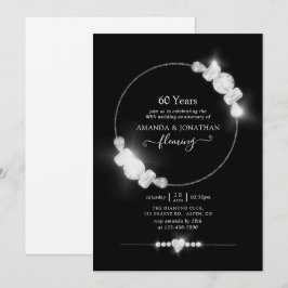 Uitnodiging voor 60e diamanten bruiloft feest