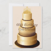 Uitnodiging voor 60e verjaardag (Voorkant)