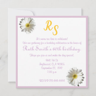 Uitnodiging voor 60e verjaardag