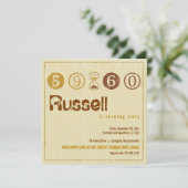 Uitnodiging voor 60e verjaardag - Aanpassen (Staand voorkant)