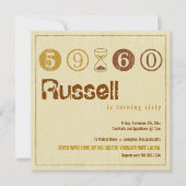 Uitnodiging voor 60e verjaardag - Aanpassen (Voorkant)