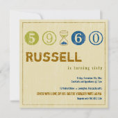 Uitnodiging voor 60e verjaardag - Aanpassen (Voorkant)