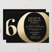 Uitnodiging voor 60e verjaardagsfeest (Voorkant / Achterkant)