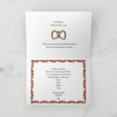 Uitnodiging voor 60ste verjaardagsfeest op rode en (Binnen)