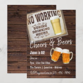 Uitnodiging voor 60ste verpartij Proost op BIEREN (Voorkant / Achterkant)