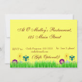 Uitnodiging voor 65e verjaardag in kleurrijke en f (Achterkant)