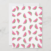 Uitnodiging voor 6e verjaardag | tropische waterme (Achterkant)