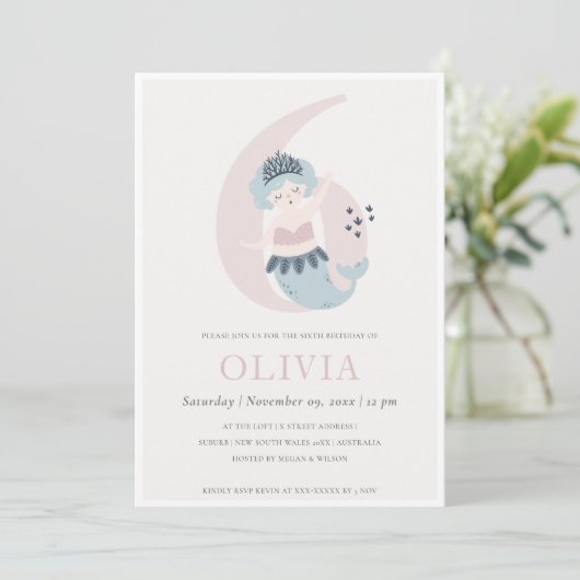 Uitnodiging voor 6e verjaardag van Cute Little Pin (Staand voorkant)