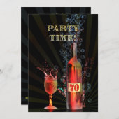 uitnodiging voor 70e verjaardag (Voorkant / Achterkant)