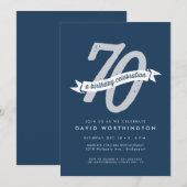 uitnodiging voor 70e verjaardag (Voorkant / Achterkant)