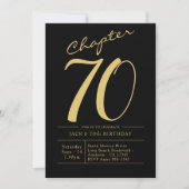 Uitnodiging voor 70e verjaardagsfeest van echtgeno (Voorkant)