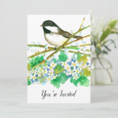 Uitnodiging voor 70e verjaardagsfeestje van de mee (Staand voorkant)