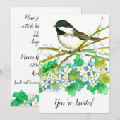 Uitnodiging voor 70e verjaardagsfeestje van de mee (Voorkant / Achterkant)