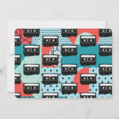 Uitnodiging voor 80-90 Feest Retro Cassette Throw  (Achterkant)