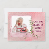 Uitnodiging voor 80e verjaardag (Voorkant)