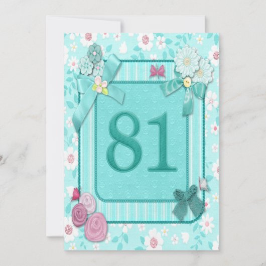 uitnodiging voor 81e verjaardag (Voorkant)