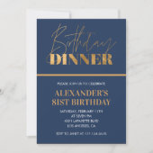 Uitnodiging voor 81e verjaardag Verjaardagsdiner c (Voorkant)
