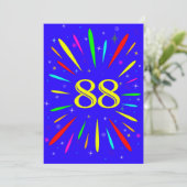 Uitnodiging voor 88ste verpartij explosie  (Staand voorkant)