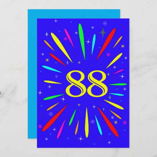 Uitnodiging voor 88ste verpartij explosie  (Voorkant / Achterkant)