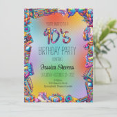 Uitnodiging voor 90's verjaardag (Staand voorkant)