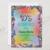 Uitnodiging voor 90's verjaardag (Voorkant)