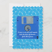 Uitnodiging voor aangepaste retiment diskettestati (Achterkant)