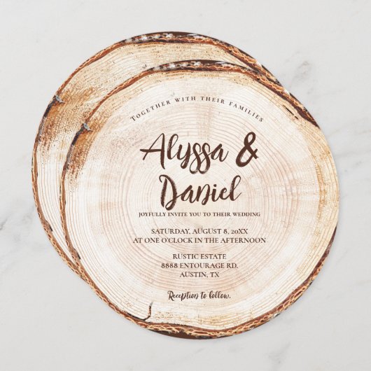 Uitnodiging voor aangepaste uitnodiging voor een t (Voorkant / Achterkant)