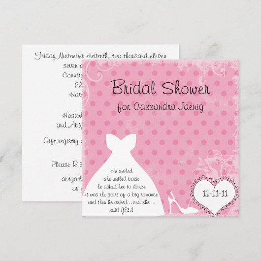 Uitnodiging voor aangepaste weddenschappen (Voorkant / Achterkant)