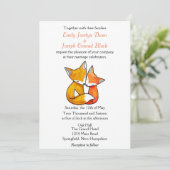 Uitnodiging voor aangepaste weddenschappen op woen (Staand voorkant)