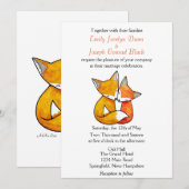 Uitnodiging voor aangepaste weddenschappen op woen (Voorkant / Achterkant)