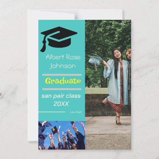 Uitnodiging voor aankondiging van afstuderen | GR (Voorkant)
