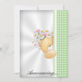 Uitnodiging voor aankondiging van baby