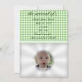 Uitnodiging voor aankondiging van baby (Achterkant)