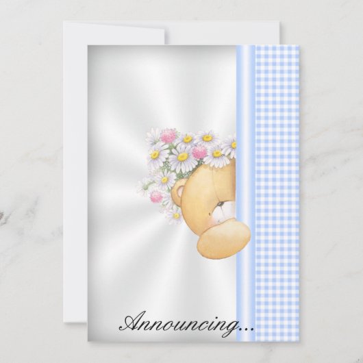 Uitnodiging voor aankondiging van baby (Voorkant)