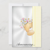 Uitnodiging voor aankondiging van baby (Voorkant)