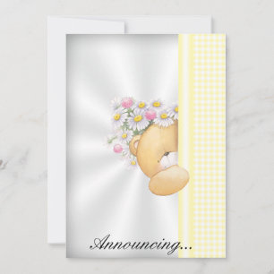 Uitnodiging voor aankondiging van baby