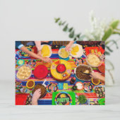 Uitnodiging voor aanpasbaar feestje Taco Fiesta (Staand voorkant)